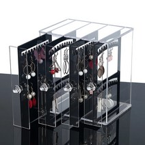 풀커버링 acemart [악세서리 정리함 끝판왕] 아크릴 귀걸이 보관함