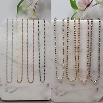 실버 무니켈 군번줄 목걸이 체인 2t - 40 50 60cm (Silver 925) / 실버부자재 올스샵