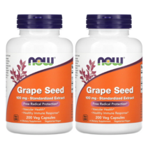 나우푸드 그래이프 씨드 200베지캡슐 2팩 NOW 포도씨 그레이프 시드 OPC 폴리페놀