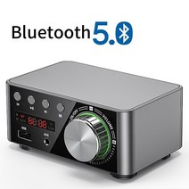 미니 오디오 hifi 블루투스 5.0 전력 클래스 d 증폭기 tpa3116 디지털 앰프 50w2 홈 오디오 자동차 해양 usbaux, 유럽 ​​연합 전원 12v 5a