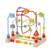 스포이드 피펫 비커아기 몬테소리 학습 교육 장난감 나무 원형 구슬 와이어 미로 주판 퍼즐 남아/여아, 06 06