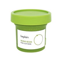 비플레인 녹두 포어 클레이 마스크 120ml 유기농 녹두팩 효소 가루 알갱이 알맹이 입자 스크럽 과다 피지 조절 크림제형 저자극 진정 각질 말끔모공 매끈촉촉 올리브영 추천템, 1개