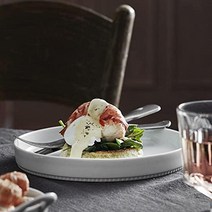 필리빗 PILLIVUYT FRAE Pillivuyt Frae 툴하우스 딥 화이트 도자기 서빙 접시 21.6cm 8.5인치 231723BL