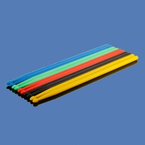칼라드럼스틱 플라스틱 연습용드럼스틱 5A(405mm) CT-810, 3조, 노랑