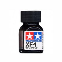 (80301) 타미야 에나멜 도료 XF-1 플랫 블랙 무광 10ml