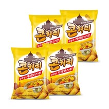 미왕 콘커리 104g X 4봉지 카레맛 커리맛 옥수수과자 콘스낵 추억의과자 간식 주전부리 안주, 4개