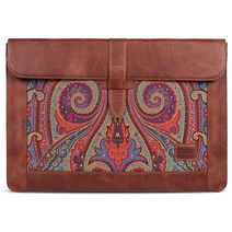 Londo Top Grain Leather Macbook Bag Laptop Sleeve for MacBook Pro and MacBook Air Case Compatible wi, 13-13.3 inches_Brown