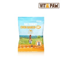[샘플] 비타파우 쏘야미 오븐베이크드 치킨&크릴 고양이 사료 50g, 1봉