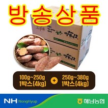 [방송구성] 해남농협 호박고구마 8kg(4kgx2박스)