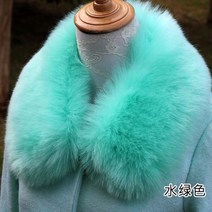 퍼목도리 리얼 밍크 폭스 양털 토끼털 롱 숏 퍼 머플러 인조 모피 칼라 여성 남성 키즈 자켓 코트 후드 모피 스카프 100 55cm 럭셔리 두꺼운 의류 액세서리