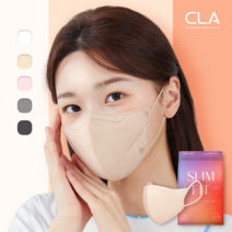 CLA 슬림핏 KF94 라이트패키지 보건용 컬러 새부리형 중형 마스크, 스킨베이지, 2팩, 25매입