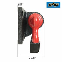 EAG D링 섀클 마운트 레드 D링 블랙 아이솔레이터 마운트 브래킷 페어 정품보장, 단일