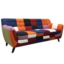 3인용 패브릭 소파 특이한 포인트 인테리어 파티룸 카페 안락