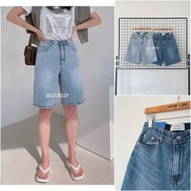 영앤클래시 스판 5부 청반바지 연청 아이스 반바지 77 88 올리졸리SMR26