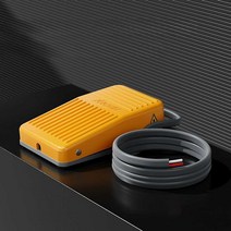 풋 스위치 발판 스위치 소형, 회색 2m 케이블