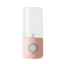 슬러시기계 슬러쉬 메이커 500ml 미니 과즙 믹서 휴대용 홈 푸드 프로세서 스무디 컵, 분홍색
