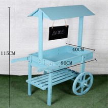 플리마켓 행사 우드 마차 매대 마트 꽃차 진열대 꽃집 야외 이동식 포토존 심플 예쁜 판촉대 화이트 브라운 블랙 핑크, M타입
