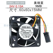 냉각팬Original brand new NMB 2406KL-05W-B59 6015 24V frequency converter 완품C machine tool FANUC sp, 한개옵션0