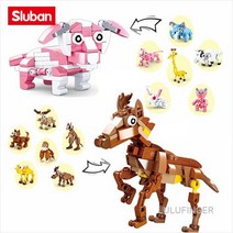 [룰루핑거] 슬루반 B0968 미니 동물 세트 2T-01-202, 1박스(12가지 동물 2세트)