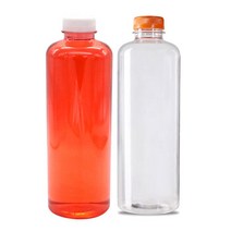 브릿지마개 일자페트병 900ml, 밤색마개, 1개