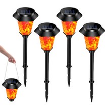 Young 방수 방폭 태양광 led 등 가로등 정원등 야외 잔디 등, 4Pcs