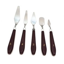 페인팅 나이프 세트 페인팅나이프/물감나이프/미술나이프/물감스파츌라/페인팅스파츌라, 단일 붓 사이즈