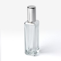 새로핸즈 클램프 타입 유리 향수공병 사각 JM 일자실버캡 30ml, 단품
