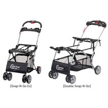 베이비트렌드 유니버설 스냅앤고 카시트 캐리어 유모차 프레임 / Baby Trend Snap N Go Stroller Frame, Double Snap-N-Go