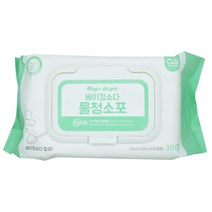 크린 베이킹소다 물걸레 청소포 30매 (30-20CM), 단일 수량