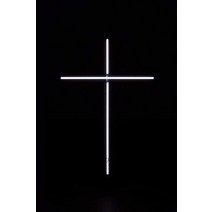 카페 네온 사인 조명 간판 네온 기독교 십자가 주석 플레이트 벽 장식 레트로 빈티지, 육군 녹색, 40x30cm