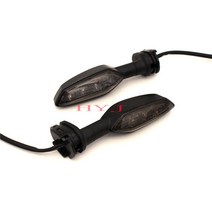 후면 LED 턴 신호 YZF R1 T-MAX 530 DX/SX 오토바이 액세서리 깜박이, 01 Dark Grey