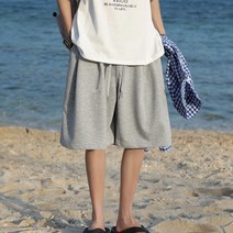 오비안 데일리 트레이닝 무지 와이드 반바지
