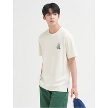 빈폴멘 [BCycle] 아이보리 컬러 페니 자수 티셔츠 (BC2542C550) 842108