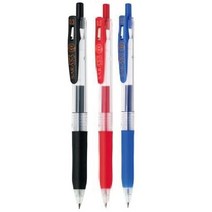 제브라 사라사클립볼펜 0.3mm, NEW 혼합(검1빨1파1), 1세트