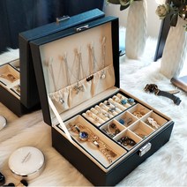 2단 보석함 악세사리보관함 가죽보석함 주얼리 정리함