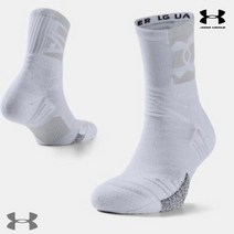 [언더아머] 양말 PQF 1356615-100 UA 플레이메이커 크루 삭스, 사이즈:LG