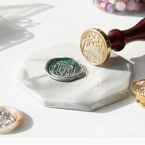 실링왁스용품 연하장 편지 도장만들기 (대리석받침대) 편지왁스, 단품