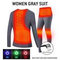 오토바이 방한 복 바이크 겨울 열선 발열 온열 따뜻한 양복 남성 승마 조끼 S-5XL, Women Heated Suit GR_S