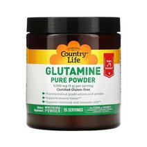 컨트리 라이프 글루타민 파우더 5000mg 275g 분말 아미노산 글루탐산 아미드 효능, 1개, 기본
