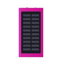 파워뱅크 캠핑 차박 20000mah 휴대용 외부 배터리 태양 전원 은행 2.1a 빠른 전화 충전기 xiaomi 화웨이 아이폰에 대한 이중 usb 출력 poverbank, 빨간색