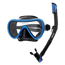 아쿠스 세피노 마스크 + 스노클 세트 AQSS0021, BKBL