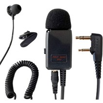 일본직발송 2. FIELD GEAR 켄우드 대응 인컴 이어폰 데미토스 용 2 핀 용 업무 현장 PRO 사양 2WAY 커널형, One Size, One Color