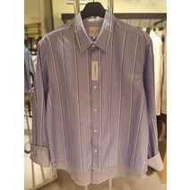 EB3SC020 OVERSIZED이중원단 스트라이프패턴캐쥬얼면남방(155168 )