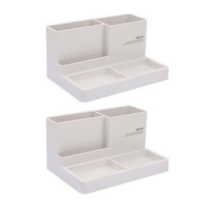 델리 다용도 수납함 9115 2p, 화이트, 1개