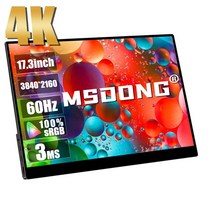 게이밍모니터 144hz 27인치 240hz Xbox Switch PS4 PS5 노트북 모니터용 휴대용 모니터 터치스크린 17.3 인치 4K 3840X2160 C타입 USB HDM, [02] No Touch, [01] 영국 플매트 카펫 러그