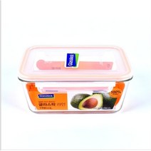 SM 글라스락 유리 밀폐용기 반찬통 김치통 용기 직사각1호 1700ml 전자렌지 용기