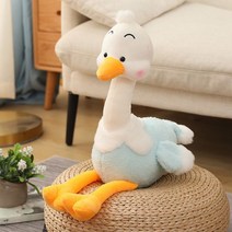 닭 같지만 자세히 보면 귀여운 타조 인형, 35cm (0.12kg), 라이트 블루