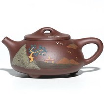 호화랑 보이차주전자 도자기차주전자 이싱자사호 자사다관 오덕상작가 자니 산수석표 260ml tt5115, A.산수석표