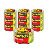 3M 포장용 리필 3650 투명 테이프, 30개