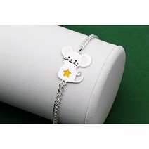 미아방지목걸이팔찌 실버 / 별을품은쥐 목걸이 팔찌